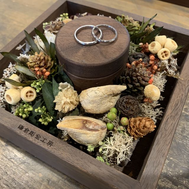 【鎌倉彫金工房の口コミ】 インスタグラムで拝見してから、ずっとここでの指輪に憧れていました。手…