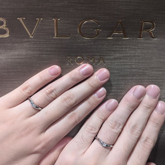 【ブルガリ(BVLGARI)の口コミ】 プラチナ製の指輪です。比較的太めのリングですが、歳を重ねた時に細すぎ…