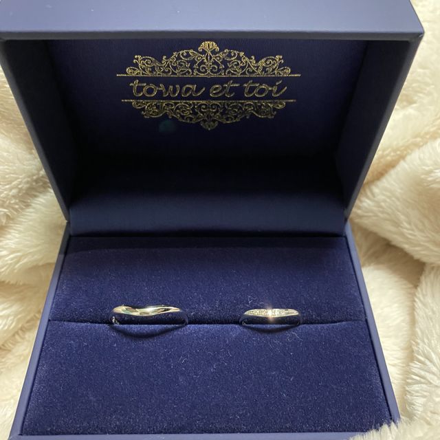 【towa et toi(トワエトワ)の口コミ】 もともとちがうデザインのものを見に行ったのですが、この指輪を実物で見…