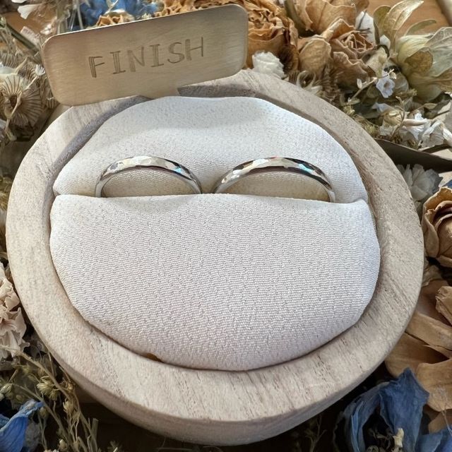 【ついぶ工房の口コミ】 私がブランド物にあまり興味がなく、ペアリングも手作りだったため結婚指…