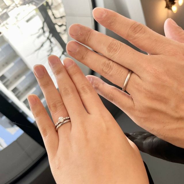 【EIKA(エイカ)の口コミ】 婚約指輪はサイズが分からなかったので、ダイヤモンドのみを渡し、リング…