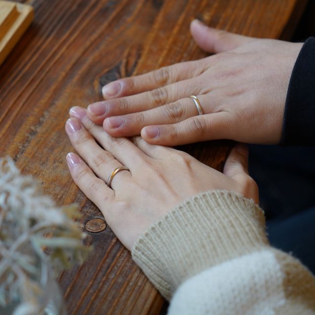 【THREE TREES(スリーツリーズ)の口コミ】 婚約指輪は専門店で購入したのですが、結婚指輪は自分たちで作ろうと決め…
