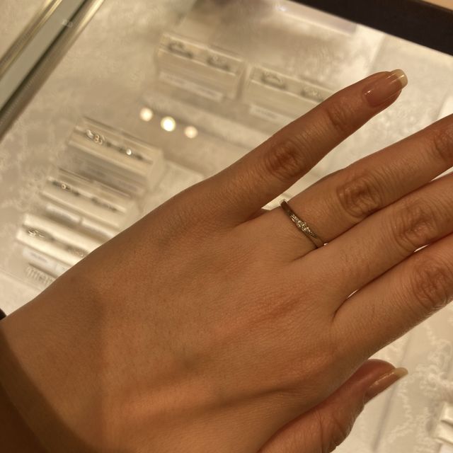 【ヴァンドーム青山(VENDOME AOYAMA)の口コミ】 なぜか他店舗よりもプラチナ部分にもダイヤモンド部分にも高級感が感じら…