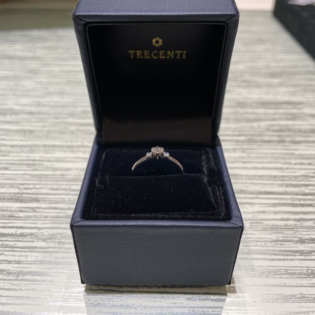 【TRECENTI(トレセンテ)の口コミ】 大きさよりもダイヤの輝きが映えるデザインに感動◎
リングのつくりが、手…