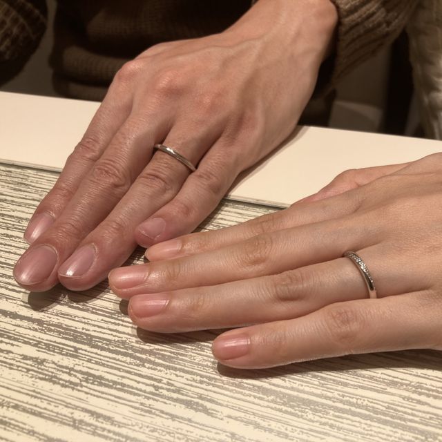 【TRECENTI(トレセンテ)の口コミ】 華やかさでシンプルかつ洗練されたデザインで、とても素敵でした。ダイヤ…