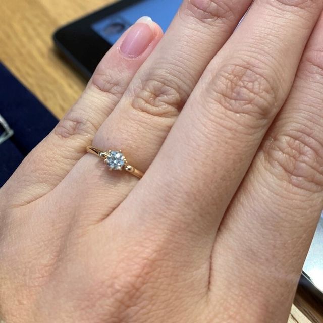 【LAPAGE(ラパージュ)の口コミ】 今回試着させていただいた指輪はピンクゴールドの婚約指輪だったのですが…
