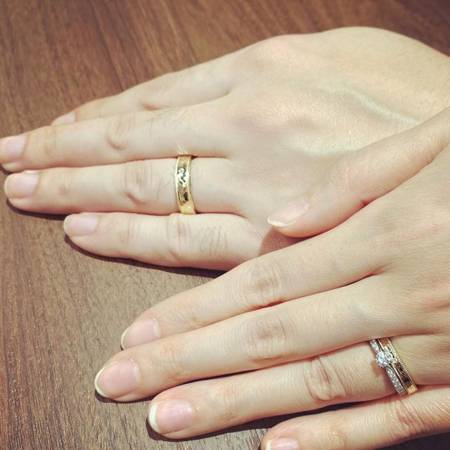 【acredo(アクレード)の口コミ】 決め手は、ゴールドの品数が多く、2人だけの指輪を作れる点でした。他店で…