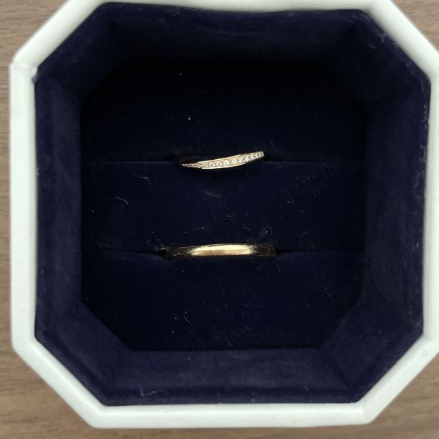 【4℃ BRIDAL(ヨンドシーブライダル)の口コミ】 どんな服装にも合うように、できるだけシンプルなものを選びました。同じ…