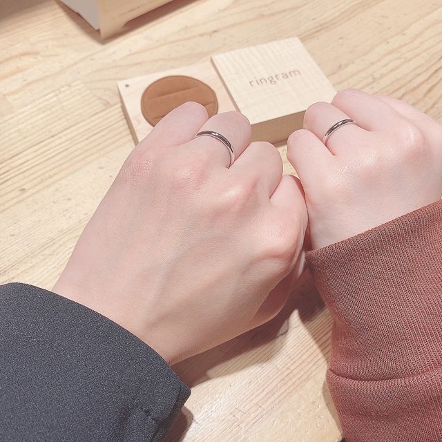 【ringram(リングラム)の口コミ】 自分達で好みのデザイン、仕上がりを作れるポイントが決め手でした。金額…
