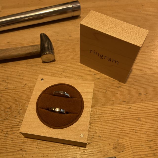 【ringram(リングラム)の口コミ】 自分たちで作れるお店を探していました。素材やデザインが沢山あって、作…