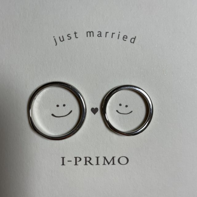 【アイプリモ(I-PRIMO)の口コミ】 婚約指輪を旦那がアイプリモで用意をしてくれたので、結婚指輪もそちらに…