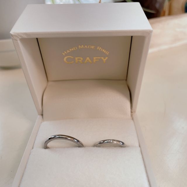 【CRAFY(クラフィ)の口コミ】 結婚指輪はどうしても手作りが良くてお店の雰囲気が良さそうだなと思って…