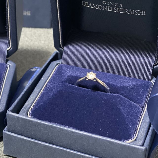 【銀座ダイヤモンドシライシの口コミ】 ダイヤモンドは事前に買ってもらっていたので一緒にリングのデザインを選…