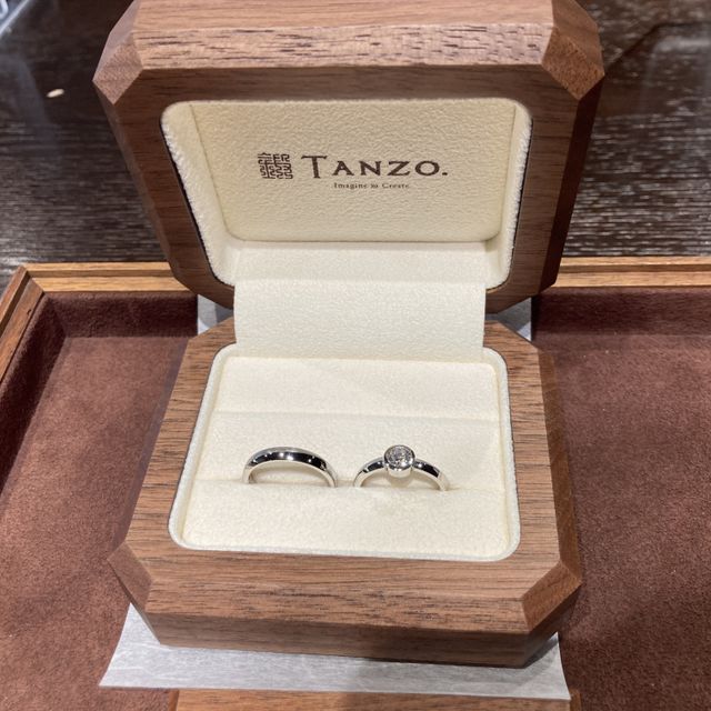 【TANZO.(鍛造指輪)の口コミ】 母のダイヤをリメイクしてオーダーメイドできるのが理想でした　　その理…