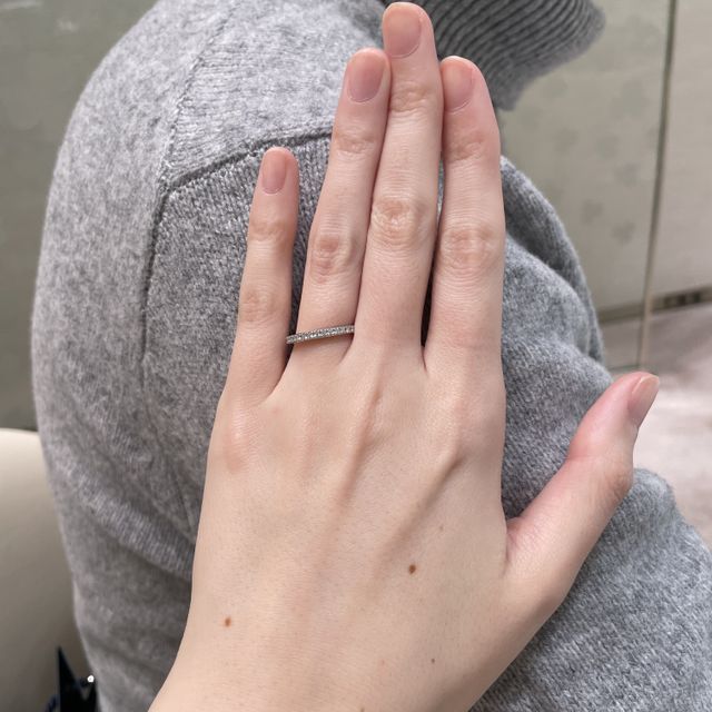 【MIKIMOTO(ミキモト)の口コミ】 ミルグレインの指輪かクロスカットが施された指輪が付け心地が良く、ミキ…