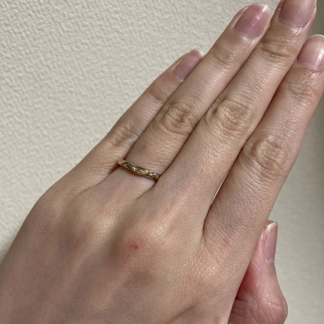 【ケイウノ ブライダル(K.UNO BRIDAL)の口コミ】 2人の好きな美女と野獣のものに決めて、中にイニシャル(2人イニシャルを合…