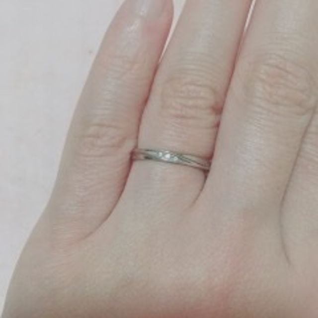 【BOASORTE(ボアソルテ)の口コミ】 シルバーでシンプルないわゆる“結婚指輪感“が欲しかったので…