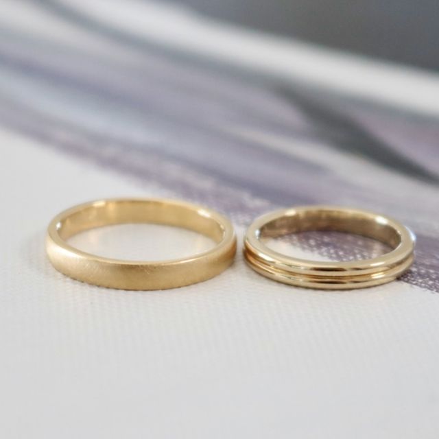 【鶴(mikoto)の口コミ】 オーダーメイドで結婚指輪を作れると友人から勧めてもらい、友人が着けて…