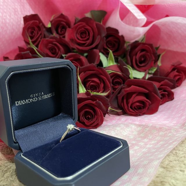 【銀座ダイヤモンドシライシの口コミ】 ダイヤモンドの質を考えたら銀座ダイヤモンドシライシ一択でした。リング…