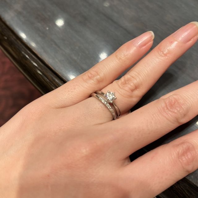 【ケイウノ ブライダル(K.UNO BRIDAL)の口コミ】 母の婚約指輪を譲り受けたので、リメイクオーダーの出来るケイウノさんで…