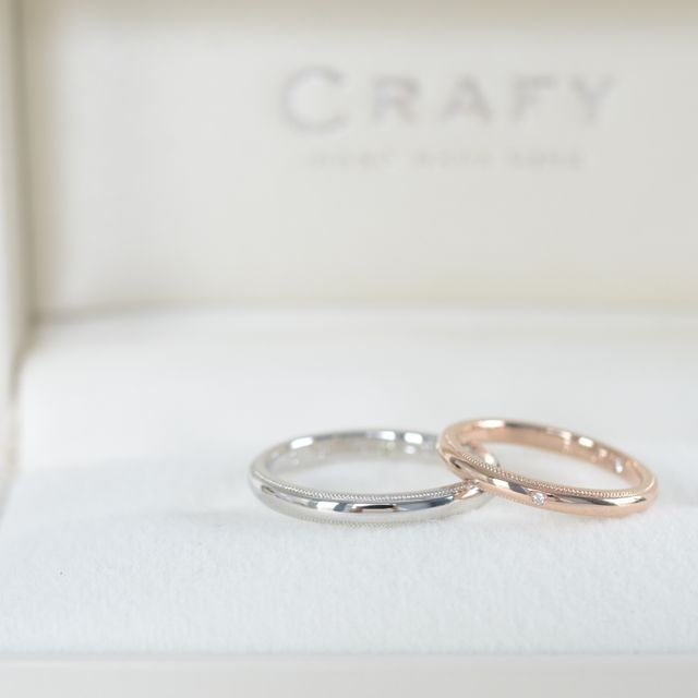 【CRAFY(クラフィ)の口コミ】 指輪のデザインとテイストは製作当日にスタッフの方と相談して、サンプル…