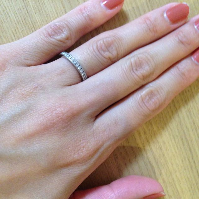 【ティファニー(Tiffany & Co.)の口コミ】 結婚前よりマリッジリングには老舗ブランドのフルエタニティのリングを希…