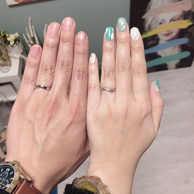 【ラザール ダイヤモンド(LAZARE DIAMOND)の口コミ】 私たちが大好きで、尚且つ私たちの名前に関連して、海のイメージの指輪を…