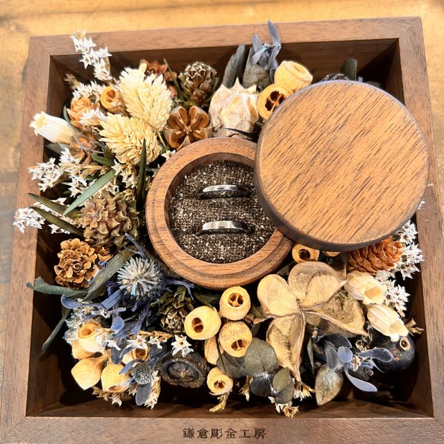 【鎌倉彫金工房の口コミ】 いろいろな色と素材を組み合わせてオリジナルの指輪が作れると思い決めま…