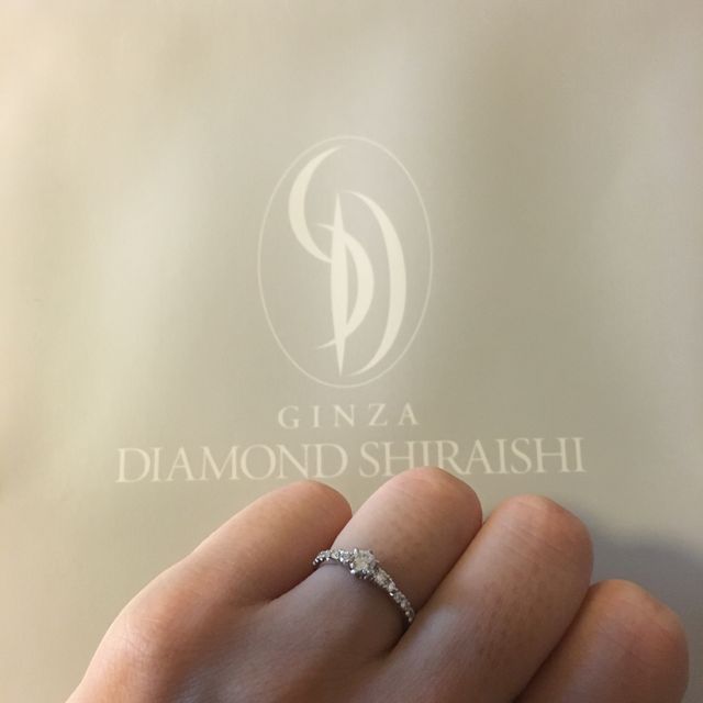 【銀座ダイヤモンドシライシの口コミ】 最初はエタニティリングで探していたのですか、お店のスタッフの方に、せ…