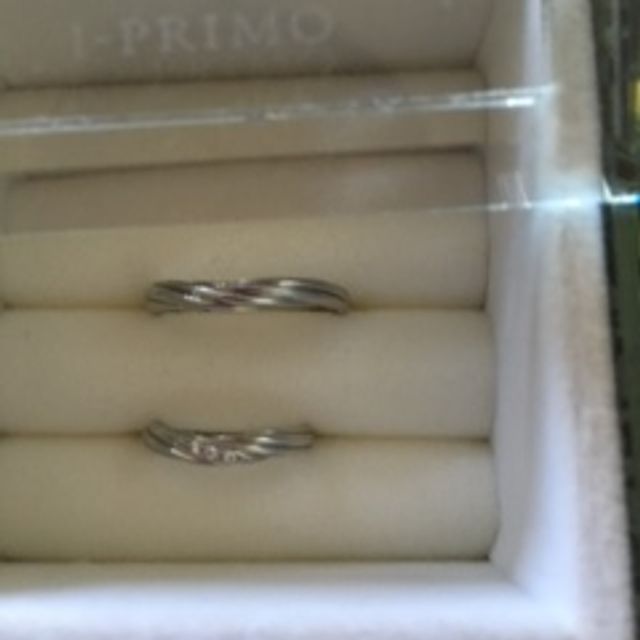 【アイプリモ(I-PRIMO)の口コミ】 色々なデザインを試着した結果、二人のお揃いの感じが出ているデザインが…