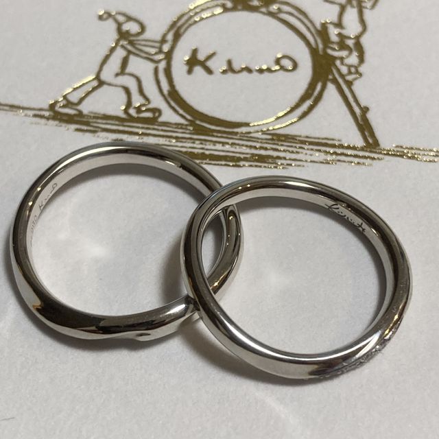 【ケイウノ ブライダル(K.UNO BRIDAL)の口コミ】 ストレートより、少しウェーブが掛かっているデザインの方が指馴染みがい…