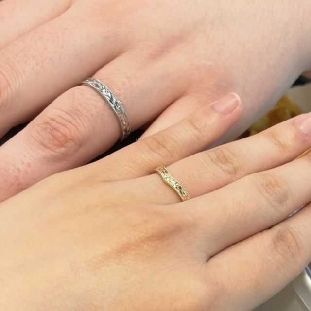 【ケイウノ ブライダル(K.UNO BRIDAL)の口コミ】 フルオーダーで、こういうデザインにしたい！と思っていたものを実現して…