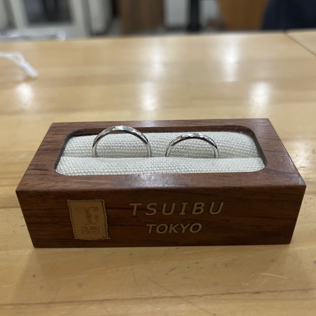【ついぶ工房の口コミ】 婚約指輪を既製品にしたので結婚指輪は手作りにしようと決めておりました…