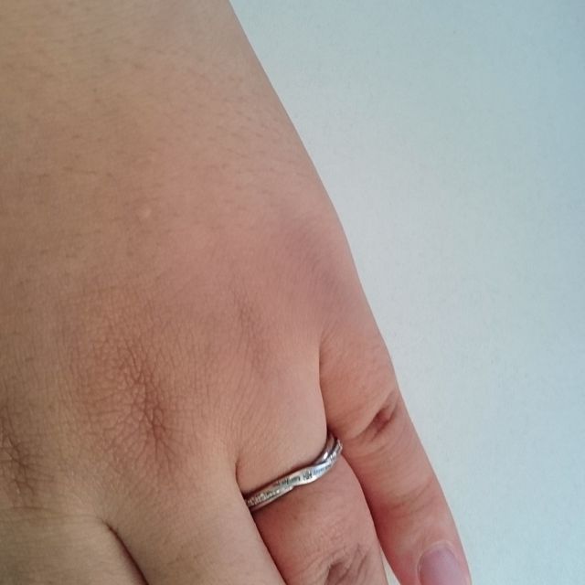 【THE KISS(ザ・キッス)の口コミ】 選びに行った際、何種類かの指輪があった。
しかし、夫婦二人して指が太く…