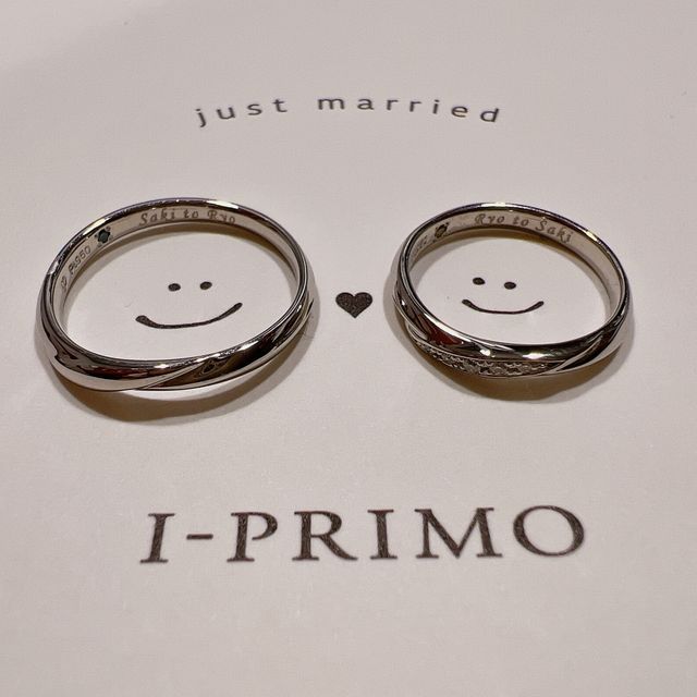 【アイプリモ(I-PRIMO)の口コミ】 シンプルかつ指輪のメッセージ性が良く、2人で決めました。この店舗のスタ…