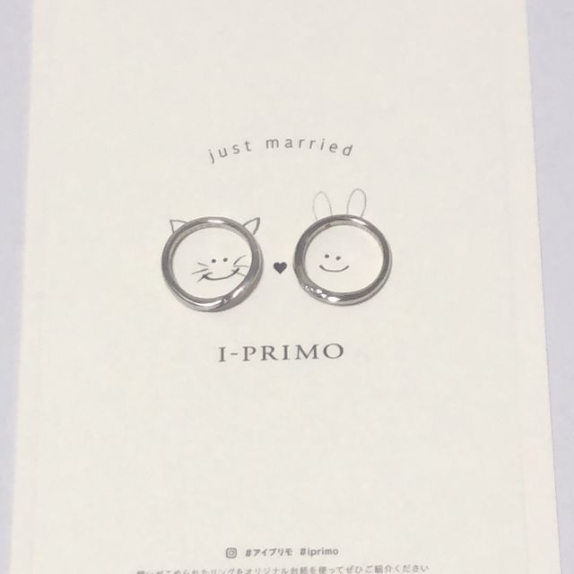 【アイプリモ(I-PRIMO)の口コミ】 色んなタイプの指輪を試着させていただき、一番手にフィットしたデザイン…