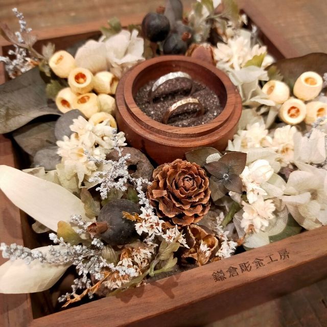 【鎌倉彫金工房の口コミ】 夫婦でハンドメイドのものが好きなので、結婚指輪は手作りがいいと話して…