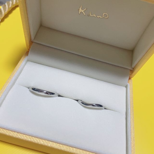 【ケイウノ ブライダル(K.UNO BRIDAL)の口コミ】 婚約指輪をこのお店でフルオーダーで作っていただいたので、結婚指輪もこ…