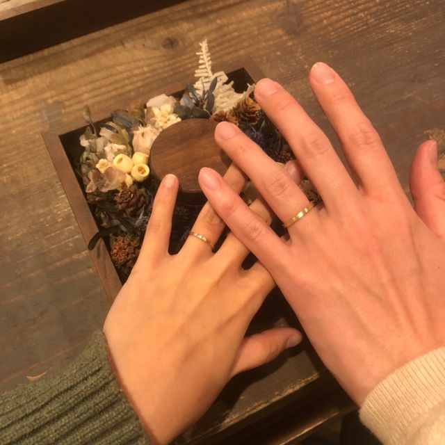 【鎌倉彫金工房の口コミ】 指輪のデザイン、仕様等、一から2人で話し合って自ら決めることができるの…