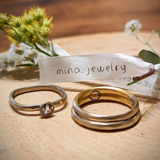 【mina.jewelry(ミナジュエリー)の口コミ】 婚約指輪、結婚指輪ともにギラギラし過ぎないナチュラルな雰囲気なものを…
