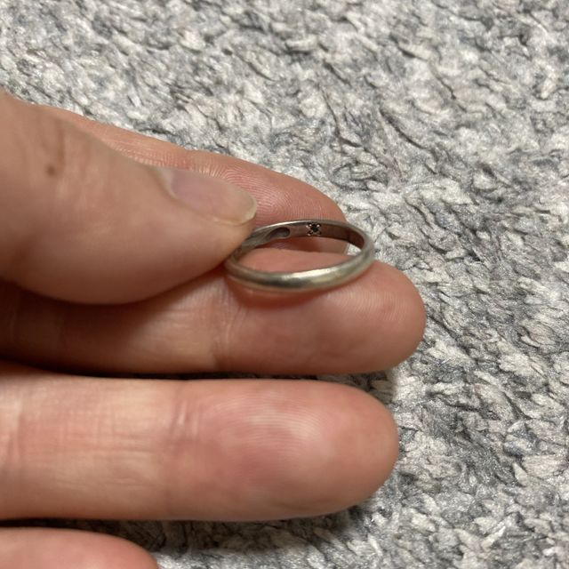 【canal4℃(カナルヨンドシー)の口コミ】 金属アレルギーで、シルバーのみ平気で、シンプルなものが良くてこの指輪…