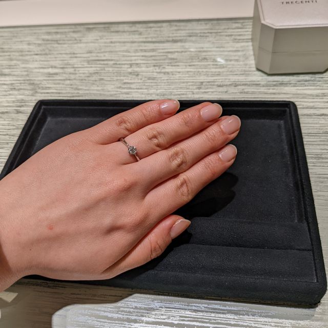 【TRECENTI(トレセンテ)の口コミ】 婚約指輪を購入しに来店しましたが、予想を上回る満足度でした。担当の方…