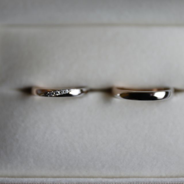 【ケイウノ ブライダル(K.UNO BRIDAL)の口コミ】 派手になりすぎず、シンプルだけど何処か他と違う指輪が欲しくて探してい…