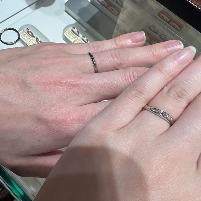 【insembre(インセンブレ)の口コミ】 入籍して、仮の指輪を先に購入していたが、
結婚式をおこなうことにしたの…