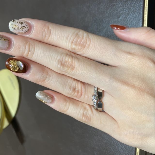 【ショーメ(CHAUMET)の口コミ】 ショーメのトリオンフ ドゥ ショーメです。試着した素材はプラチナで、ピ…