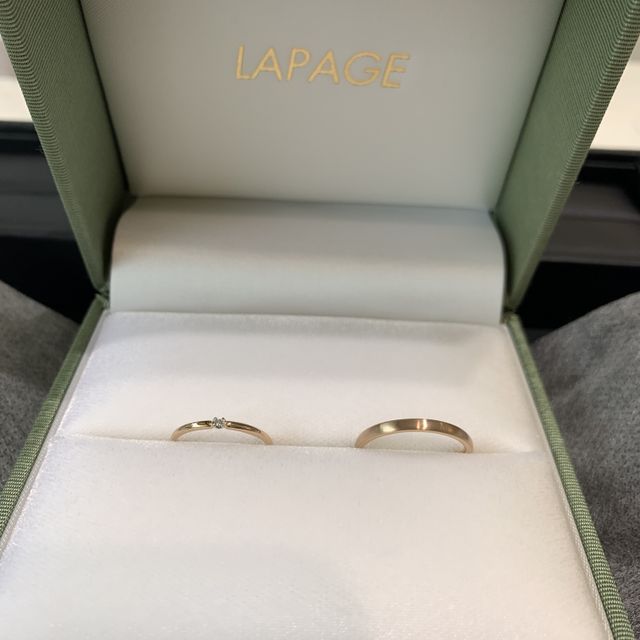 【LAPAGE(ラパージュ)の口コミ】 多数ある指輪の中で、私たちの指に合う指輪だなと思っていました。さらに…