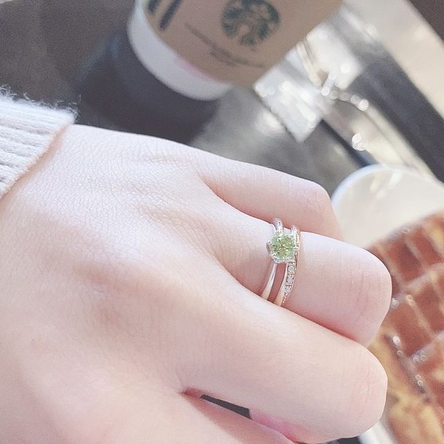 【ケイウノ ブライダル(K.UNO BRIDAL)の口コミ】 他店で購入した日付刻印入りプロポーズリングを持ち込み、ダイヤモンドを…