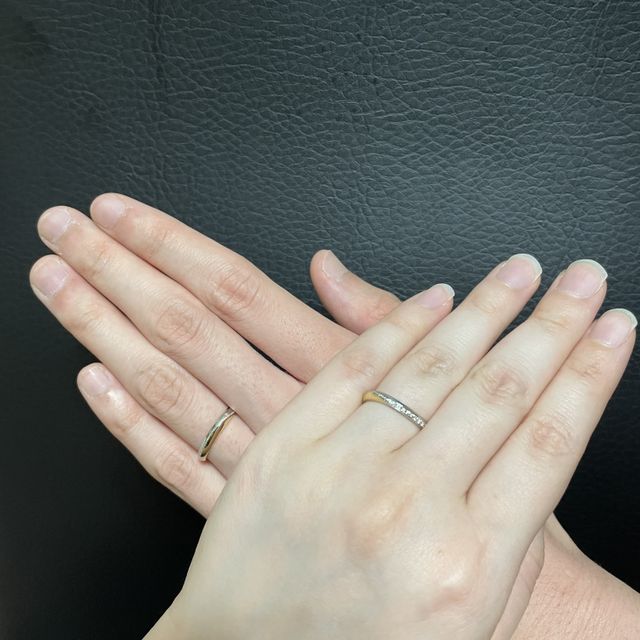 【エクセルコダイヤモンド(EXELCO DIAMOND)の口コミ】 コンビリングが欲しくコンビリングを探していましたがつけ心地が悪い、2人…