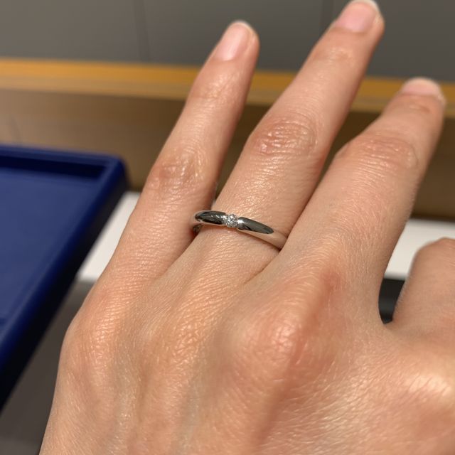 【銀座ダイヤモンドシライシの口コミ】 何件かお店を周り、ハイブランドの指輪と悩んでいたのですか、ダイヤモン…