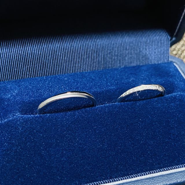 【銀座ダイヤモンドシライシの口コミ】 ごちゃごちゃしすぎないシンプルなデザインかつ、地味すぎもしないギリギ…